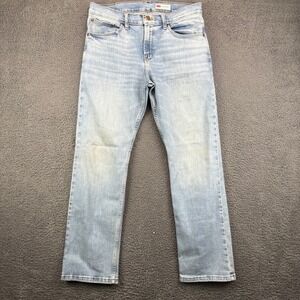 Wrangler Slim Straight Mens Jeans Light Wash Blue Denim 32x30 112355234